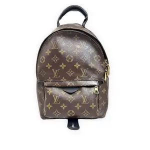 Pre-owned Louis Vuitton Monogram coated canvas Top Handle Bags Speedy Brown with tan monogram Very Good S014260327001