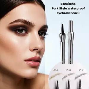 Sanzitang Fork Style Eyebrow Pencil – Waterproof, Long-Lasting, Smudge-Proof for Eyebrows, Eyeliner, Lash Lines & Hairlines Sanzitang Fork Style Eyebrow Pencil – Waterproof, Long-Lasting, Smudge-Proof for Eyebrows, Eyeliner, Lash Lines & Hairlines