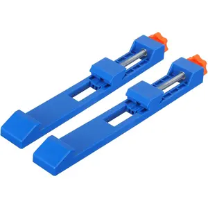 2pcs Saw Base Guide Rail Cutting Guide Straight Edge Clamp for Woodworking Plywood Laminate Tile Cutting