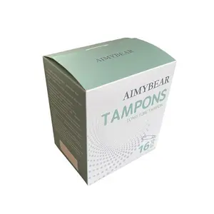 Aimybear Tampons with 100% Organic Cotton Core 360° Comfort-Expand Technology BPA-Free Applicator Leak-Proof for 8 Hours Comfort-Fit Sensitive Skin Period Kit Daily