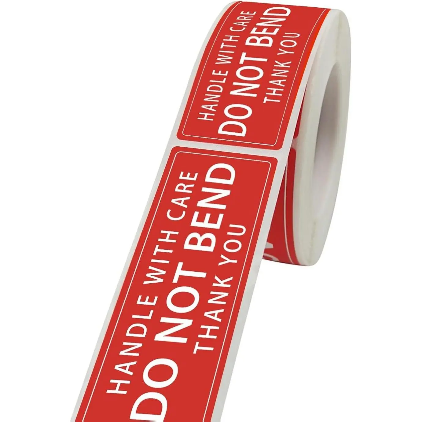 Advanced Fragile Warning Sticker 3" X 1" Handle with Care Do Not Bend Thank You Shipping Labels 250PCS Per Roll Oil-Proof Water-Proof
