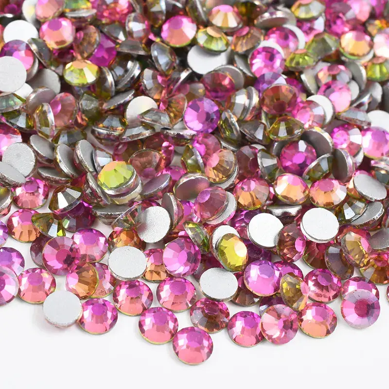 Air Gold Lt Rose Glass Rhinestones