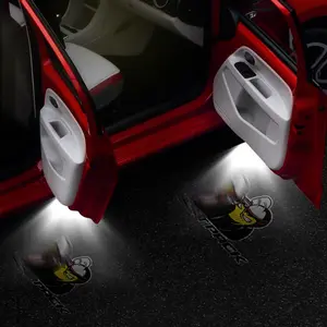 (Scat Pack)2 Pcs Never Fade Door Light Logo, Projection Ghost ShadowWelcome Puddle Light Compatible with Charger Challenger Accessories 2013-Present Car accessories