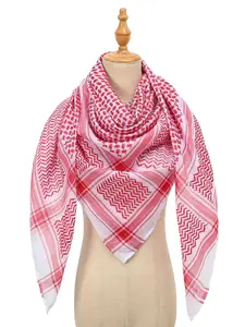 New Classic Arabic Plaid Headscarf, Muslim Fashion Wrap Scarf, Comfortable Versatile Accessory, Stylish Hijab for Women
