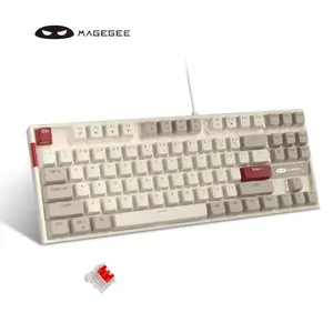 MK-STAR 80% Mechanical Keyboard, 87 Key Wired Backlight Office Keyboard, Desktop Laptop Keyboard, Gaming Keyboard