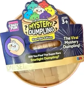 Rainbow Mystery Squishy Bun Series 3 Stress Relief Toy - Super Rare Glitter Dumpling - Bamboo Steamer Style Packaging - Viral Sensation -rms