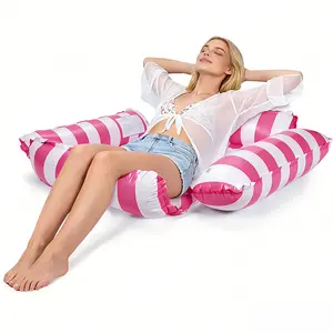 Pool Floats for Adults, Inflatable Pool Hammocks, Portable Pool Float, Adult Lounge Chair Pool Float, Pool Float Raft for Summer Relaxing & Travel, Pool Accessories for Backyard Party, Above Ground Pool Accessories for Lake & Beach Vacation