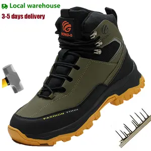 Man Safety Shoes Puncture-Proof Work Sneakers Lightweight Work Shoes Men Steel Toe Shoes Safety Boots Indestructible Shoes Closed Footwear