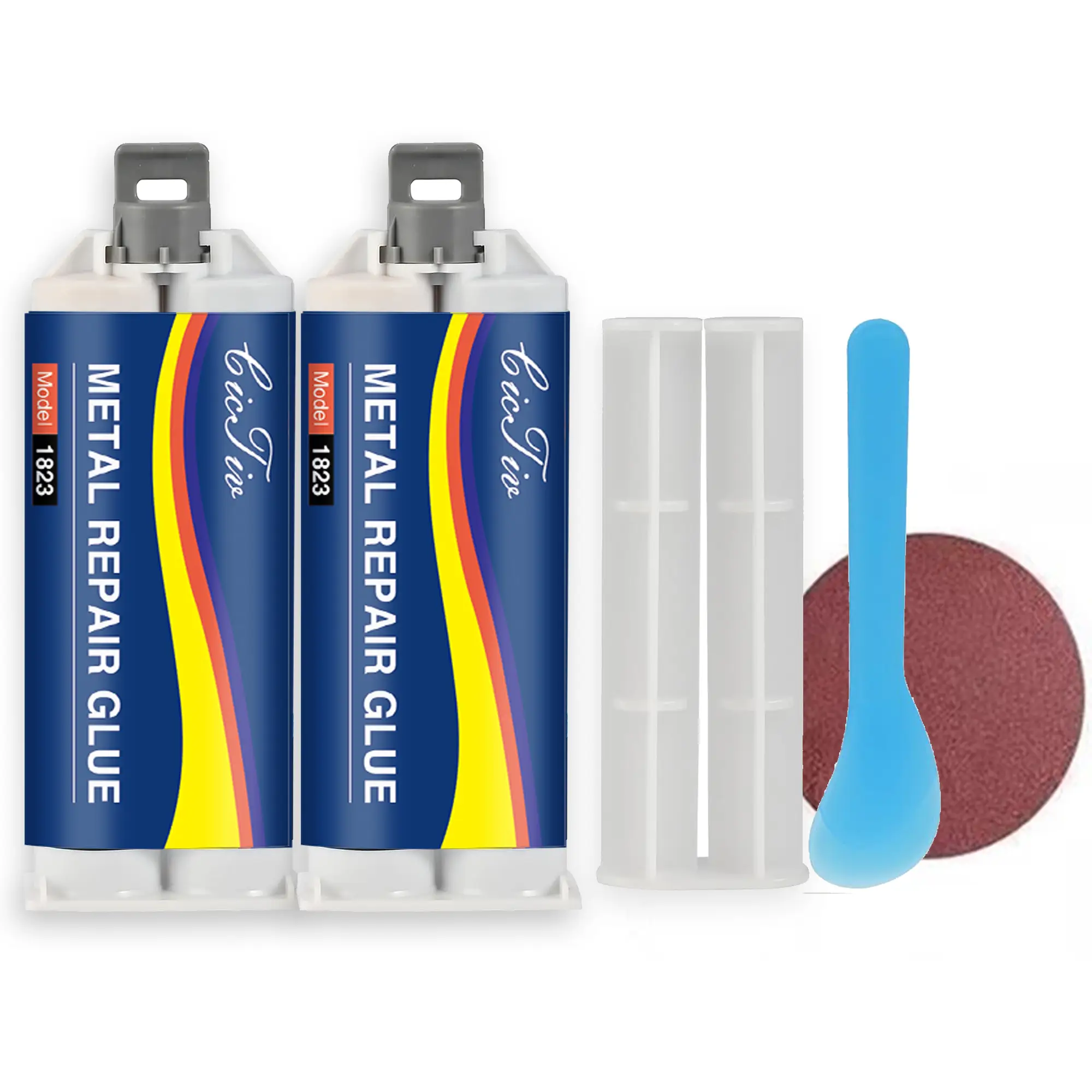 Enhanced casting glue, Metal Repair Glue, Casting Repair Glue, High Temperature Resistant Liquid Metal Welding Filler for Metal Casting Defect, AB Glu