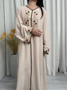 Elegant Embroidered Abaya, Perfect for Important Occasions or Ramadan, Abayas For Eid, Loose-Fitting Ethnic Pattern, All Seasons Wear
