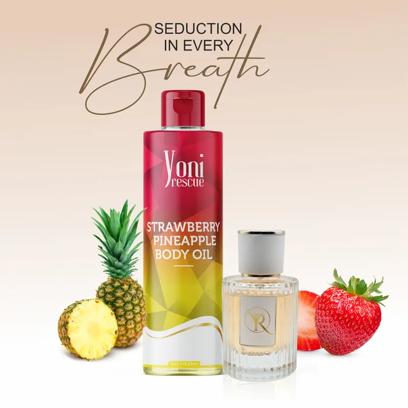 Strawberry Pineapple 2 pc set - Body Oil + Eu De Parfum loud  perfume
