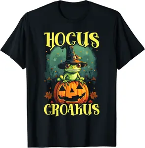 Frog Halloween Scary Toad Trick Or Treat Spooky Amphibian T-Shirt - Albertjasso Shop 37B0CCXT3SL1
