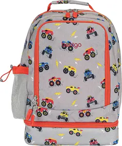 Bentgo Kids 2-In-1 Backpack & Insulated Lunch Bag - Durable 16” Backpack & Lunch Container in Unique Prints Bentgo
