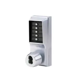 Simplex - 1041 - Mechanical Pushbutton Entry/Passage Knob Lock with Key Override - 2-3/4 Inch Backset - Optional Keyway - Optional Color, Door Security Lock, Digital Keypad Lock