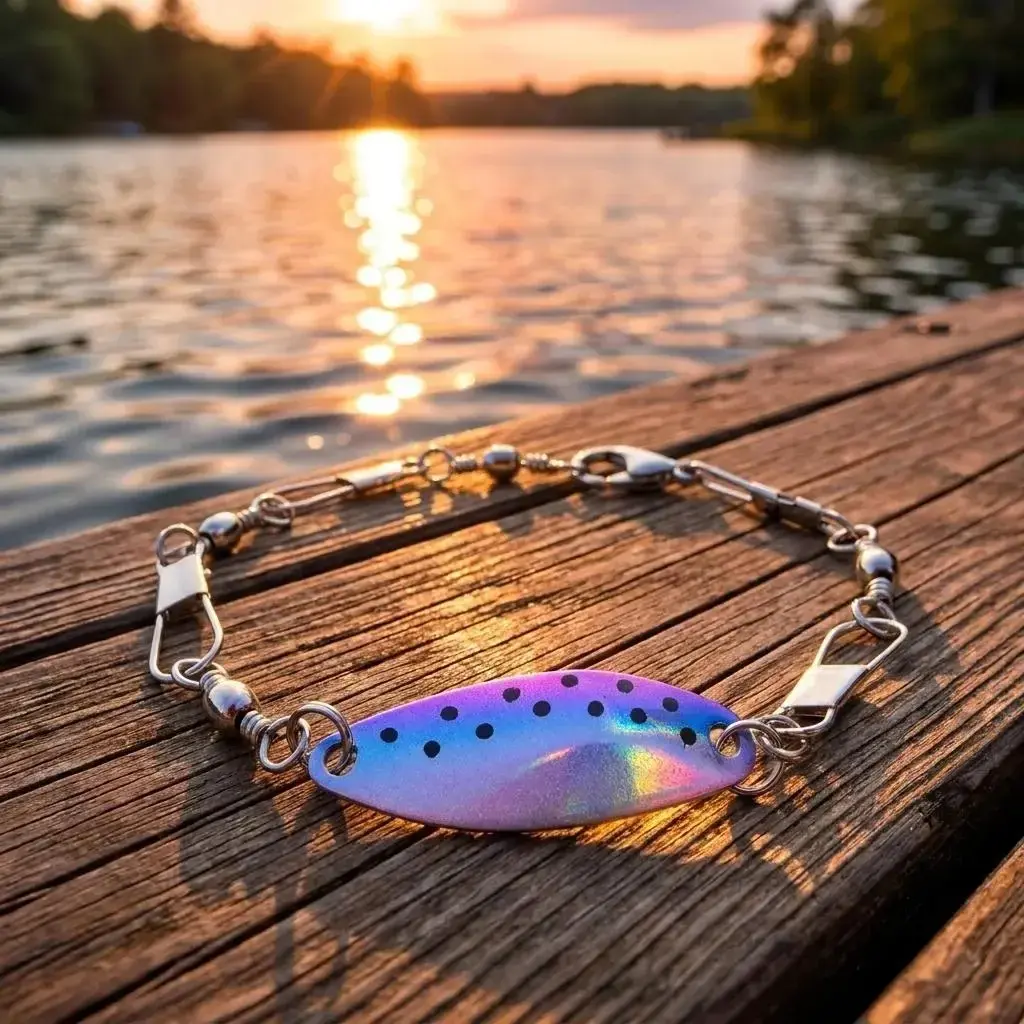 2026 New Handmade Fishing Gear Bracelet-Anklet, CustomFishhook Swivel Design, Unisex Fashion Costume JewelryAccessory