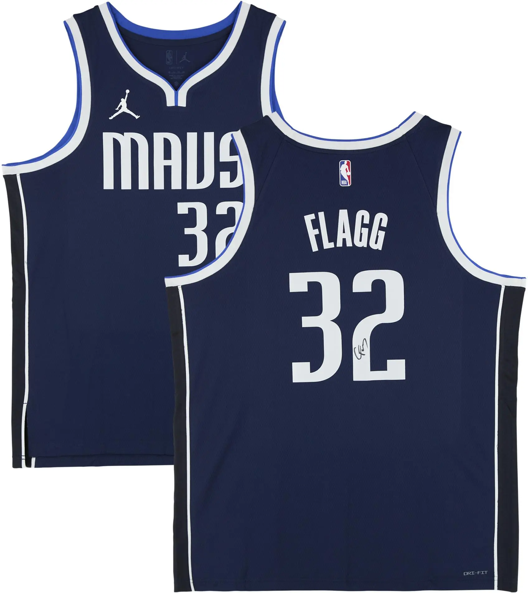 Cooper Flagg Dallas Mavericks Autographed Jordan Navy Statement Swingman Jersey - Fanatics Authentic Certified