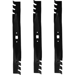 21" 3 Pack Mower Mulching Blades for 942-0741A 742-0741A Cub Cadet MTD Troy Bilt TB240 TB130 TB230 TB210 TB110 TB220 TB320 21 inch Deck Lawn Mower Replace 942-0741 742-0741 742-04276 942-04276, Black