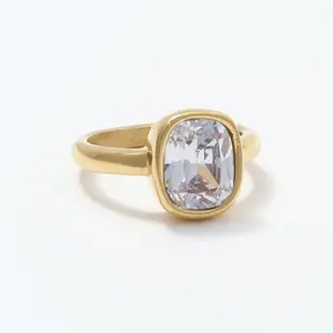 Limited Deal| Elegant Cubic Zirconia Ring, Waterproof & Tarnish-Resistant
