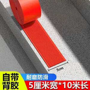 Staircase Anti-Slip Strip, Slope Step Edging Trim, PVC Threshold Door Strip, Self-Adhesive Stairs Patch, 10m Pack