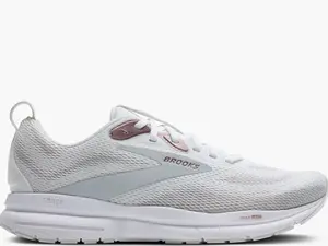 Brooks Women's Trace 4 Running Shoes White/Oyster/Rose - Comfortable Fit Lightweight Design for Running and Casual Wear