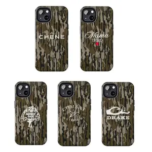 Vintage Collection Waterfowl Hunting Camo Phone Case, Mossy Oak Bottomland Camouflage Aesthetic Suitable for iPhone 17-15 Pro Max, Plus, Pro, Trendy Phone Cases