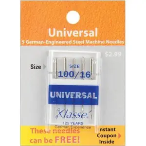 Klasse Size 100/16 Universal Sewing Machine Needles