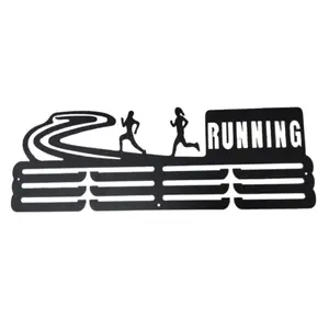 Racing Medal Display Stand Holder, Durable Steel Metal Holds over 60 Medals, Easy Installation for Sports Competitors, Racks