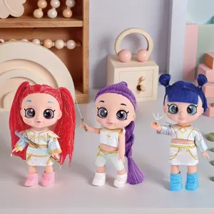 K-Pop Anime Action Figures, Rumi Mira & Zoey Fan Collection Toy, Articulating Figures kpop dolls with music，gifts for girls