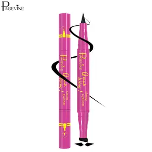 2-in-1 Stamp Eyeliner Pen with Dual-Head Design, Long-Lasting Liquid Eyeliner and Wing Stamp Tool, Smooth Application with Bold Color, Easy Eye Makeup for Beginners and Pros, Perfect for Daily Looks, Dates, Events & Holidays
