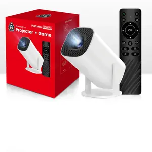 Portable 3D Game Projector, Android 11 WiFi 6 BT5.0 Home Theater Home Cinema Projector, Wireless Mini Projector with Game Function for Home Use