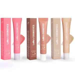 3 PACK Lamu's Cosmetics Lip Butter Balm Lip Care for Summer Conditioning Ultra-Nourishing Lip Care Instant Moisture, Shine and Hydration for Day and Night 0.5oz (Pink Sugar+Beige+Vanilla)