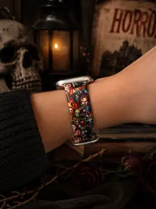Horror Movie Character Silicone Watch Band – Spooky Slasher & Horror Icon Design Compatible with Smart Watches