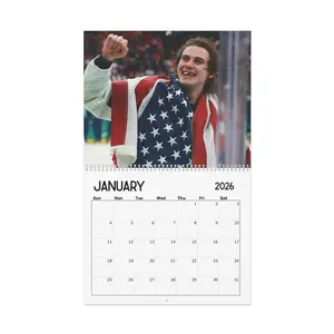 2026 Jack Hugh.s Ice Hockey Golden Calendar, Hockey Fan Gift