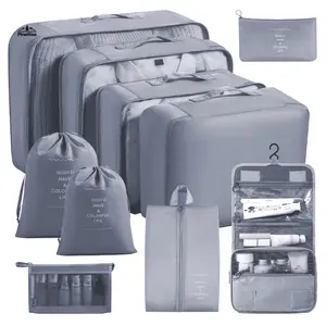 7-Pack Travel Storage Bag Set - Large-Capacity Waterproof Organizer Pouches, Portable Sorting Bags for Outdoor Camping, Travel