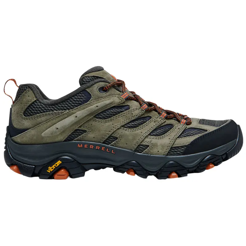 Merrell Men's Moab 3 Hiking Shoes All Season Durable Outdoor with Vibram Outsole