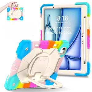 360° Rotating Case for iPad Air 11" M4 2026 / M3 2025 / M2 2024 – w/ Pencil Slot & Kickstand