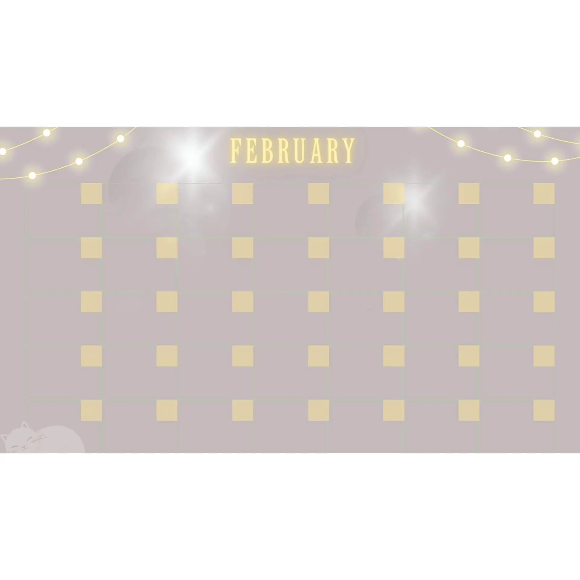 February Calendar Page