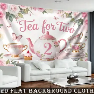 2D Flat, 2D Flat Banner, 1pc,  Happy Birthday Party Background Decoration Photo Props, Banner Decor, Party Background D Party Supplies Gifts Decorative Backdrop, 2D Flat