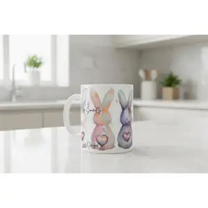 Bunnies Love - UVDTF wrap for cups/hard surfaces sticker Custom Decal Crafts