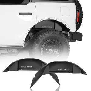 Hooke Road Aftermarket Rear Wheel Well Liners For 2021-2026 Ford Bronco Excluding Raptor Automotive Truck Accessories