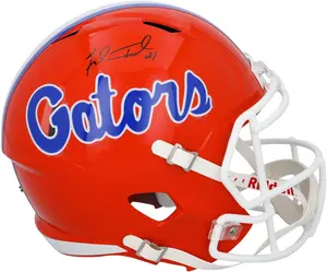 Fred Taylor Florida Gators Autographed Riddell Speed Replica Helmet - Fanatics Authentic Certified