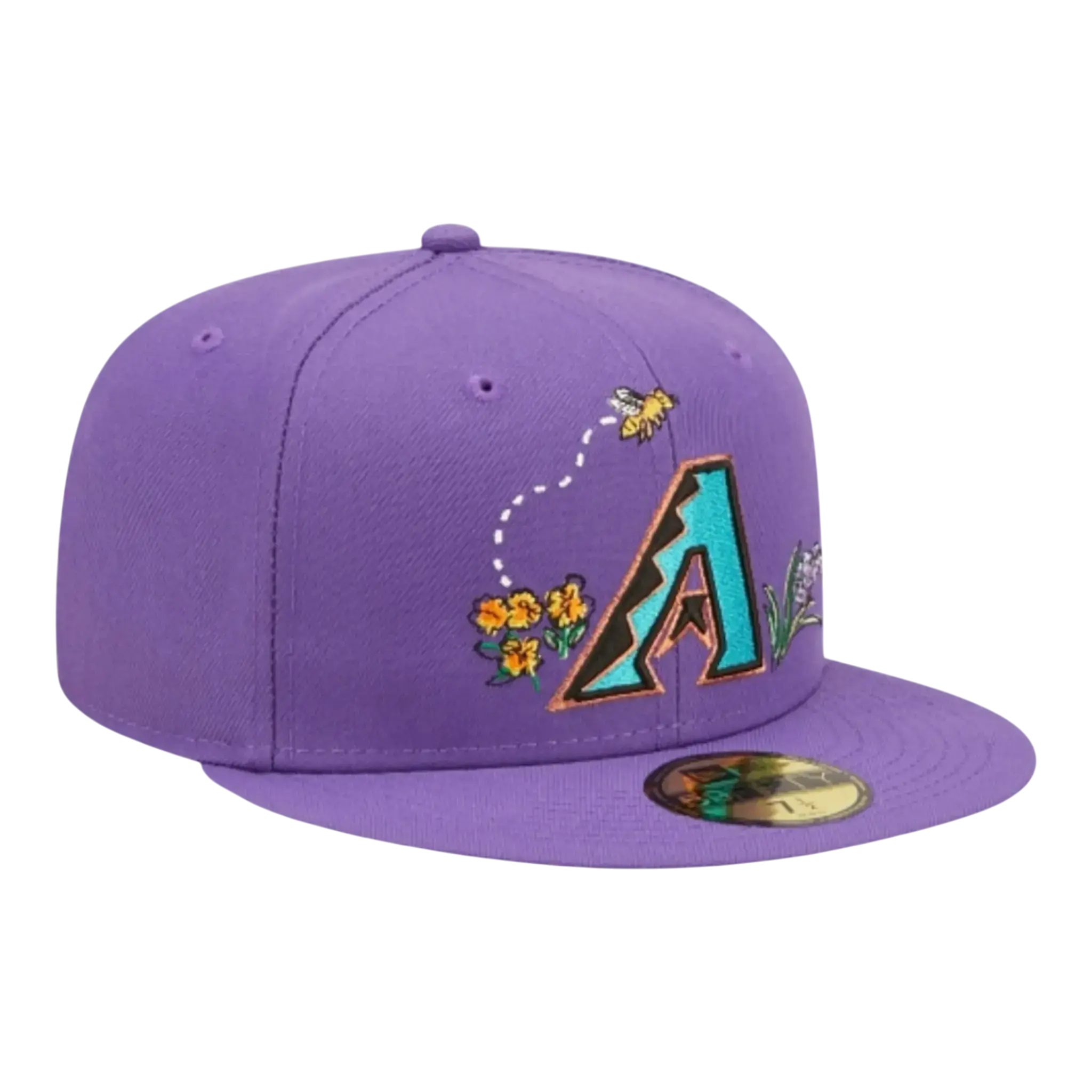New Era Arizona Diamondbacks Watercolor Floral Fitted in Purple | MLB Cap