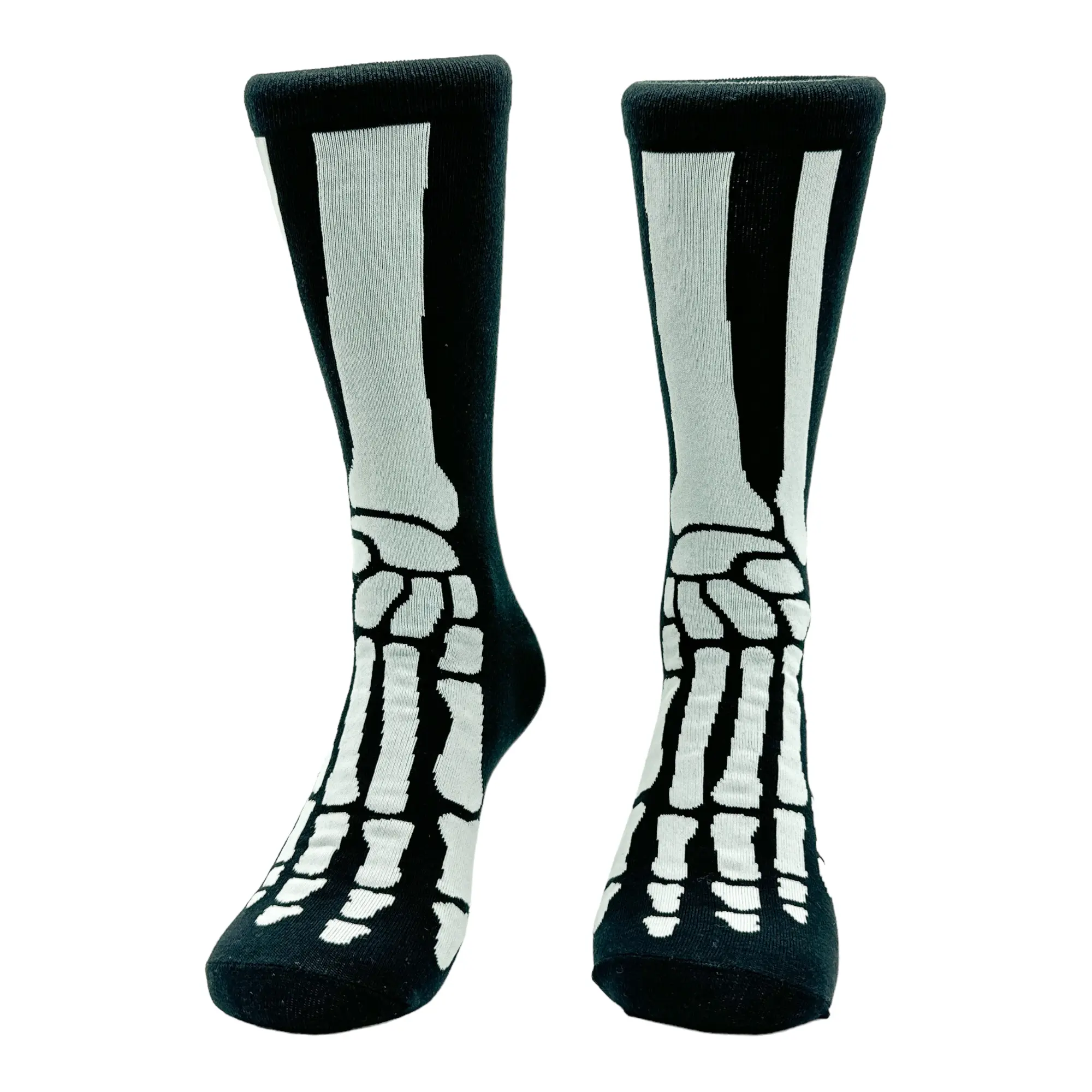 Men's Feet Bones Socks Funny Spooky Skeleton Bone Joke Footwear Funny Graphic Socks Comfortable Fitted Spandex Cotton