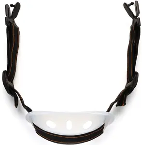 Universal Hard Hat Chin Strap with Black Elastic Strap and Chin Cup, Black