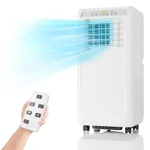 8000 BTU Portable Air Conditioner 3-in-1 Cooling | Window Kit Included No-Install AC for Dorm | Quiet Bedroom Cooler with Remote, Cooling Fan, Dorm Room, Portable Unit, Quiet Mode Energy Saving Ac Renter Friendly