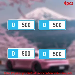 Forza Performance Index Stickers, Durable Vinyl Adhesive for Car Doors Windows Laptops Suitcases Furniture Bumpers, 4pcs Set