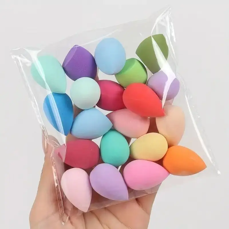 20pcs Mixed Color Mini Makeup Sponges, Reusable Latex-Free Blending Sponge, Beauty Blenders, Soft Dry Wet Use, Fits All Skin Types, Liquid/gel Cosmetics