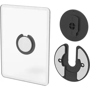 Universal Tablet Wall Mount Adjustable 90 Degrees Rotating Tablet Holder Fit for ipad/Kindle/e-Reader and More(2Pack)(Black)