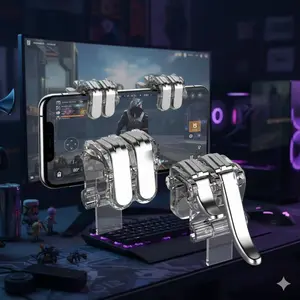 Pro Gaming Controller for Mobile Esports: High-Sensitivity L1/R1 L2/R2 Triggers, Quick-Aim Joystick, Ergonomic Design for Comfort. Precision Rapid-Fire, Easy Rank-Up. Simple Setup. Competitive Mobile Gaming Accessory.