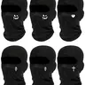 6pcs Unisex Dustproof Cycling Face Covering Mask, Breathable Sun-Protection Windproof Motorcycle Face Mask, All-Season Mask Set for Outdoor Sport